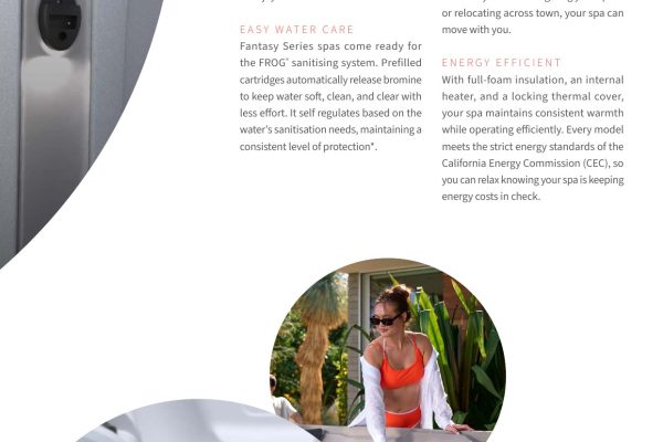 Affordable, portable and energy-efficient Caldera Fantasy hot tubs