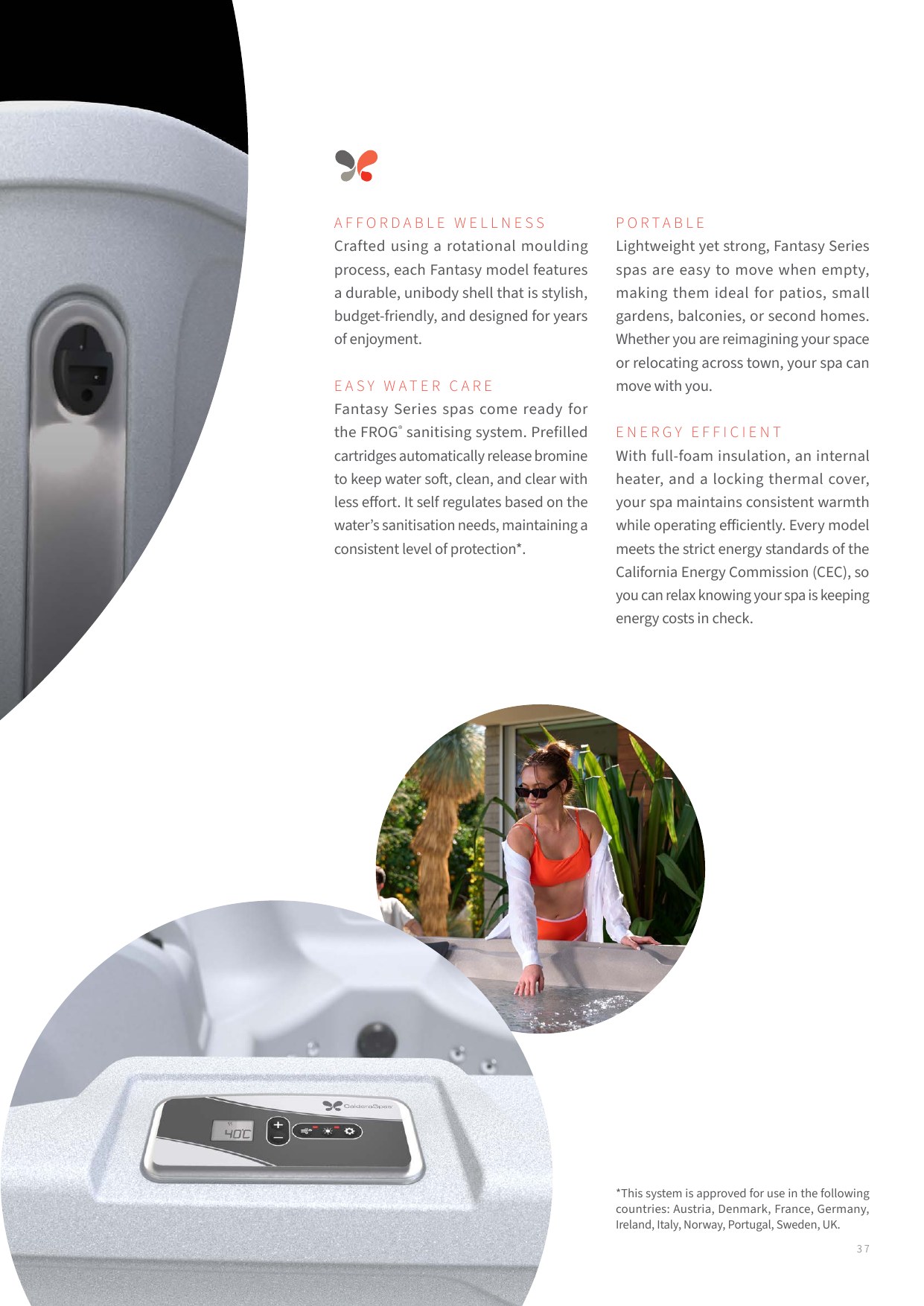 Affordable, portable and energy-efficient Caldera Fantasy hot tubs